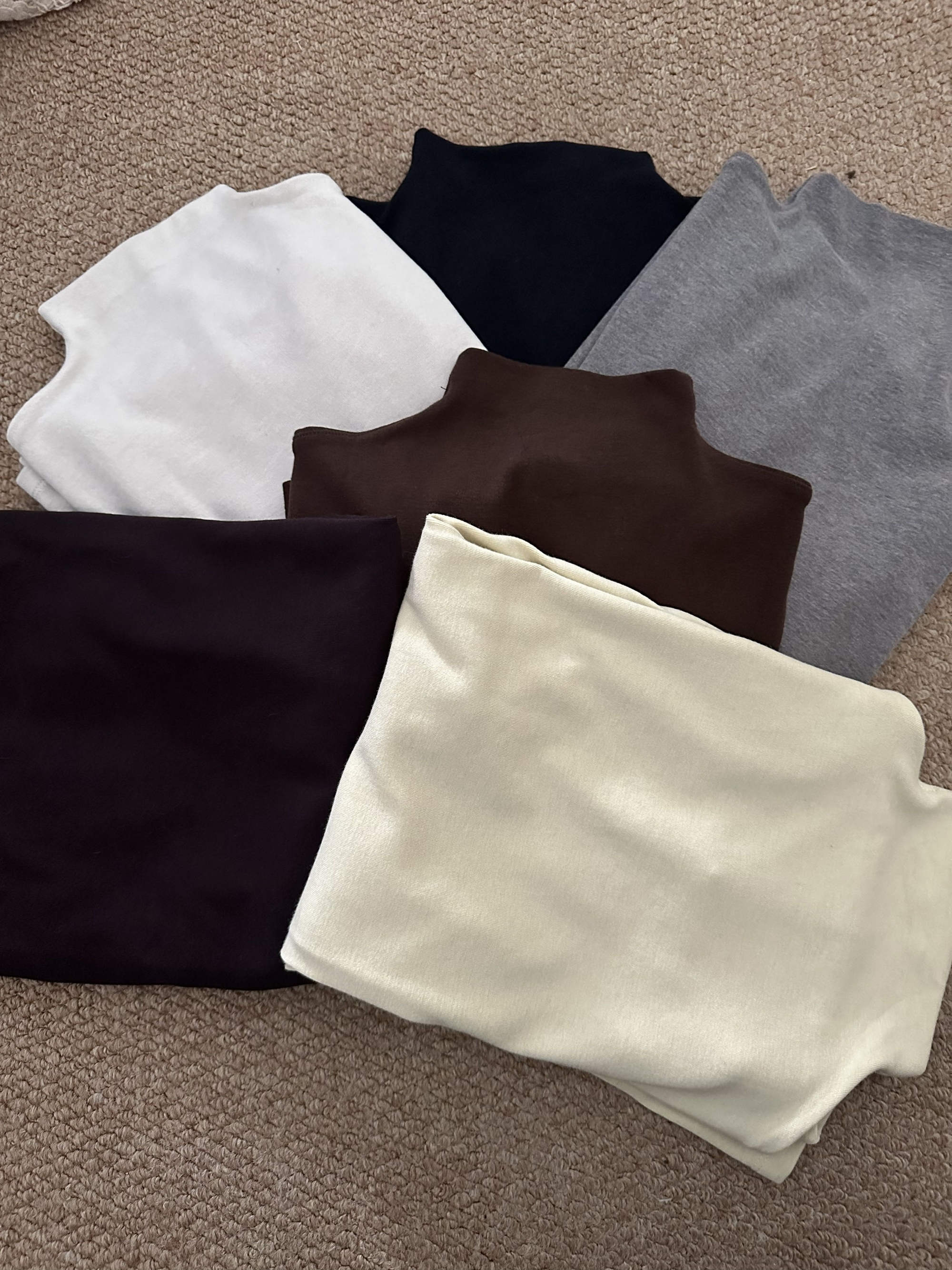 【珍珍何HB】1100定制款韩系极简自由领百搭羊毛打底