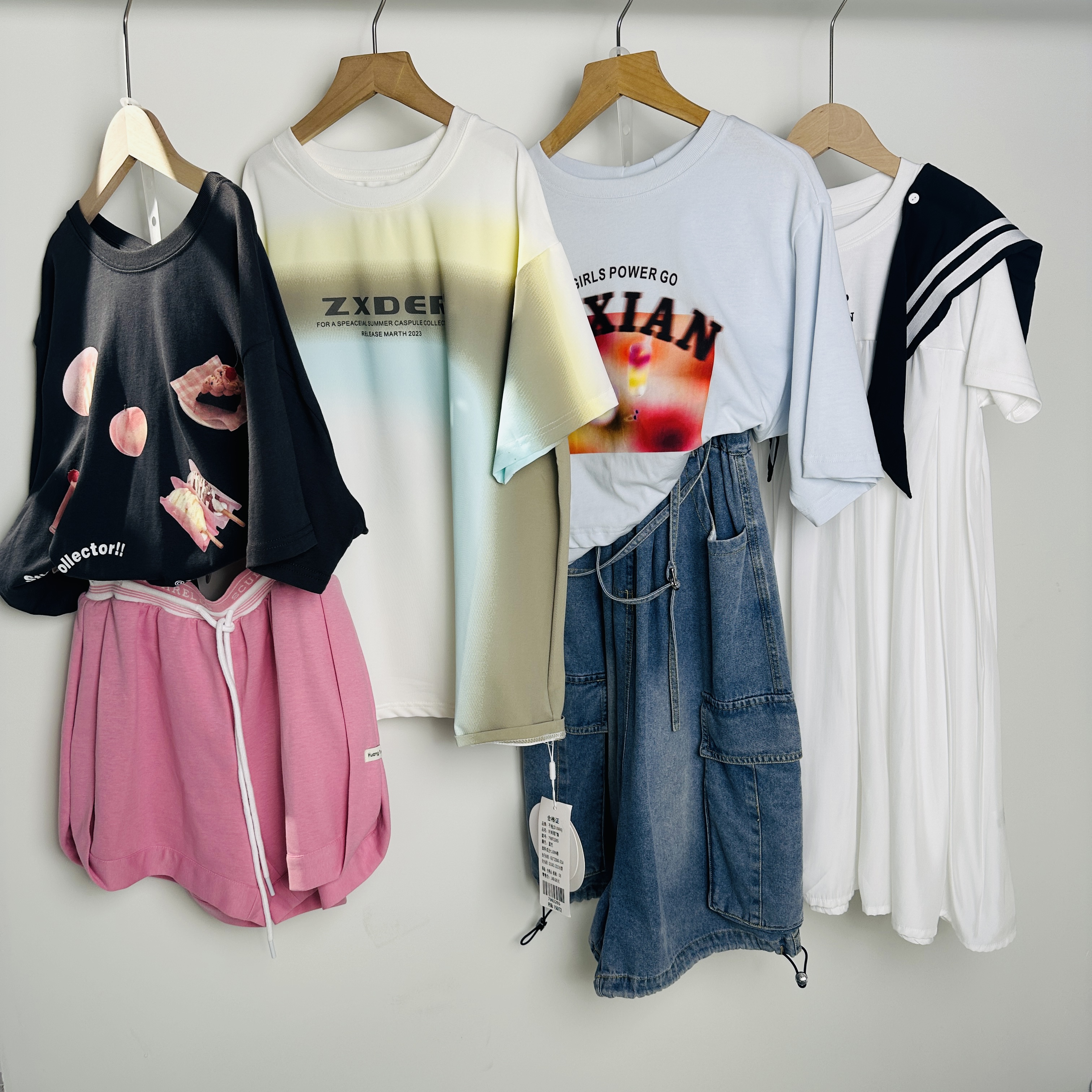 S2060#ZX-3016白色连衣裙