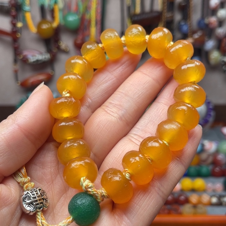 玛瑙/玉髓手链未镶嵌不*糖