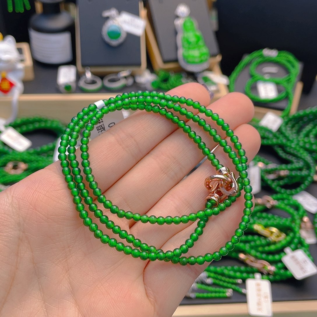 翡翠手链未镶嵌项链卡3