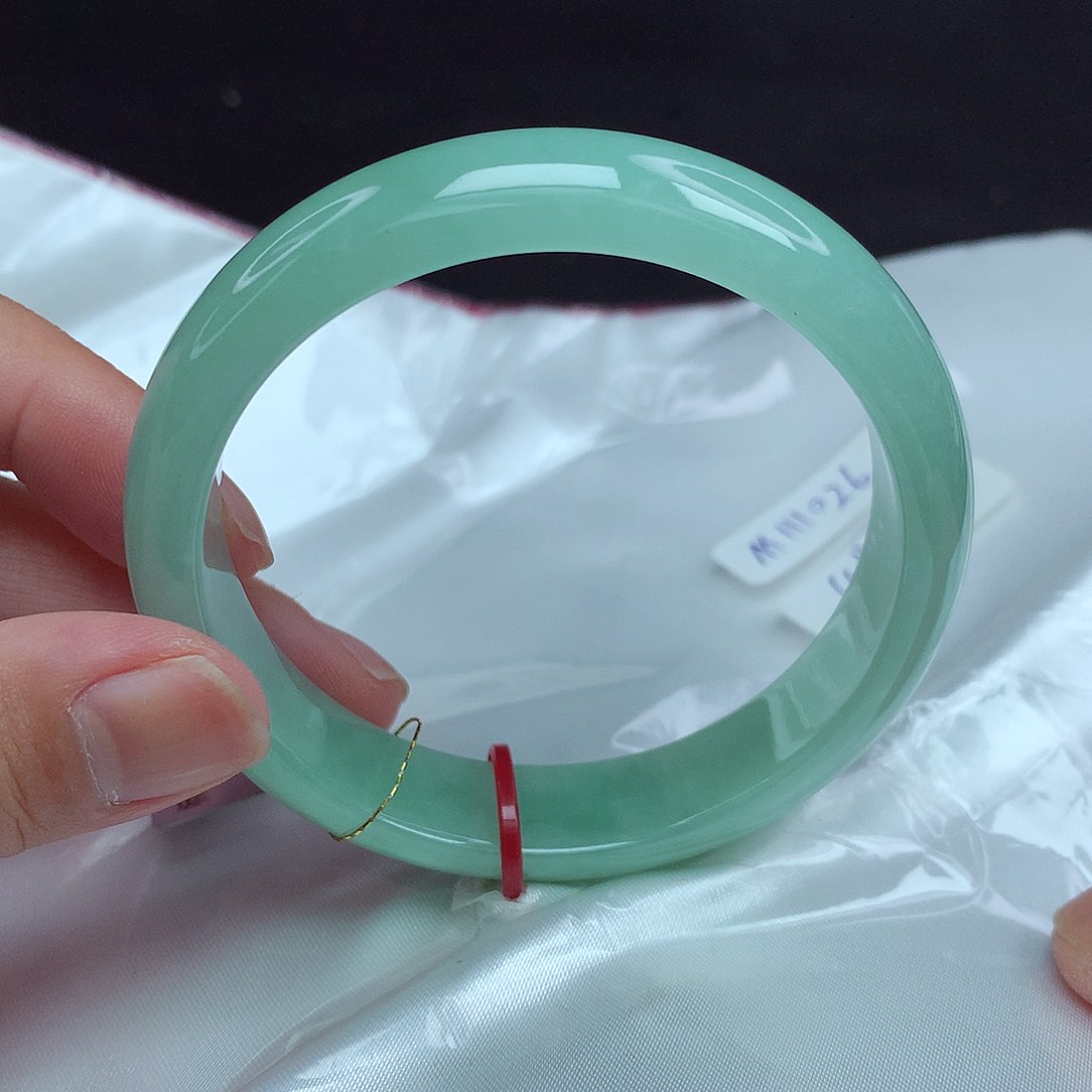 翡翠未镶嵌手镯56圈026