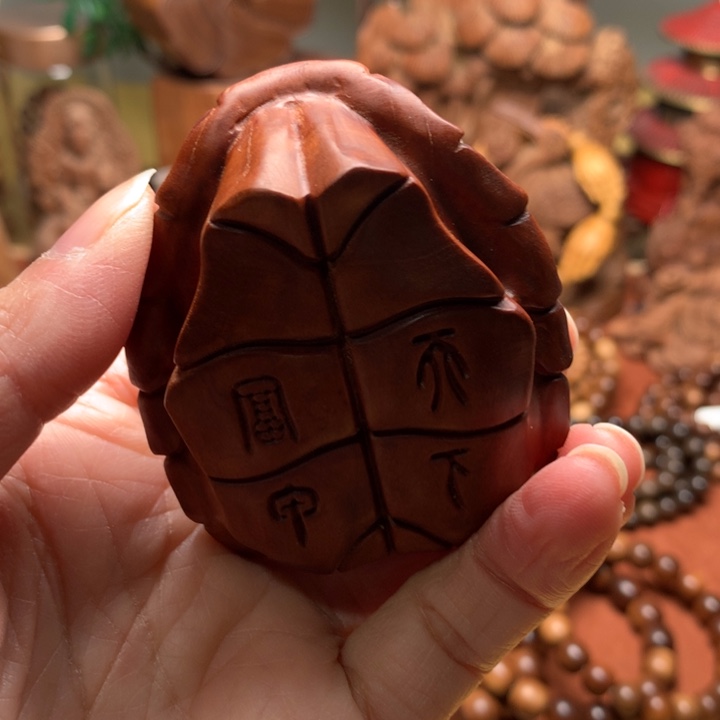 檀香木把件老山檀富甲瑕疵