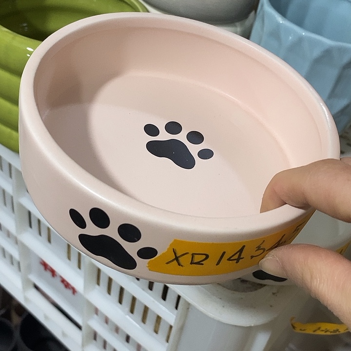 陶摆件陶盆有孔 瑕疵针孔漏釉介意勿拍外口 14外高4.5