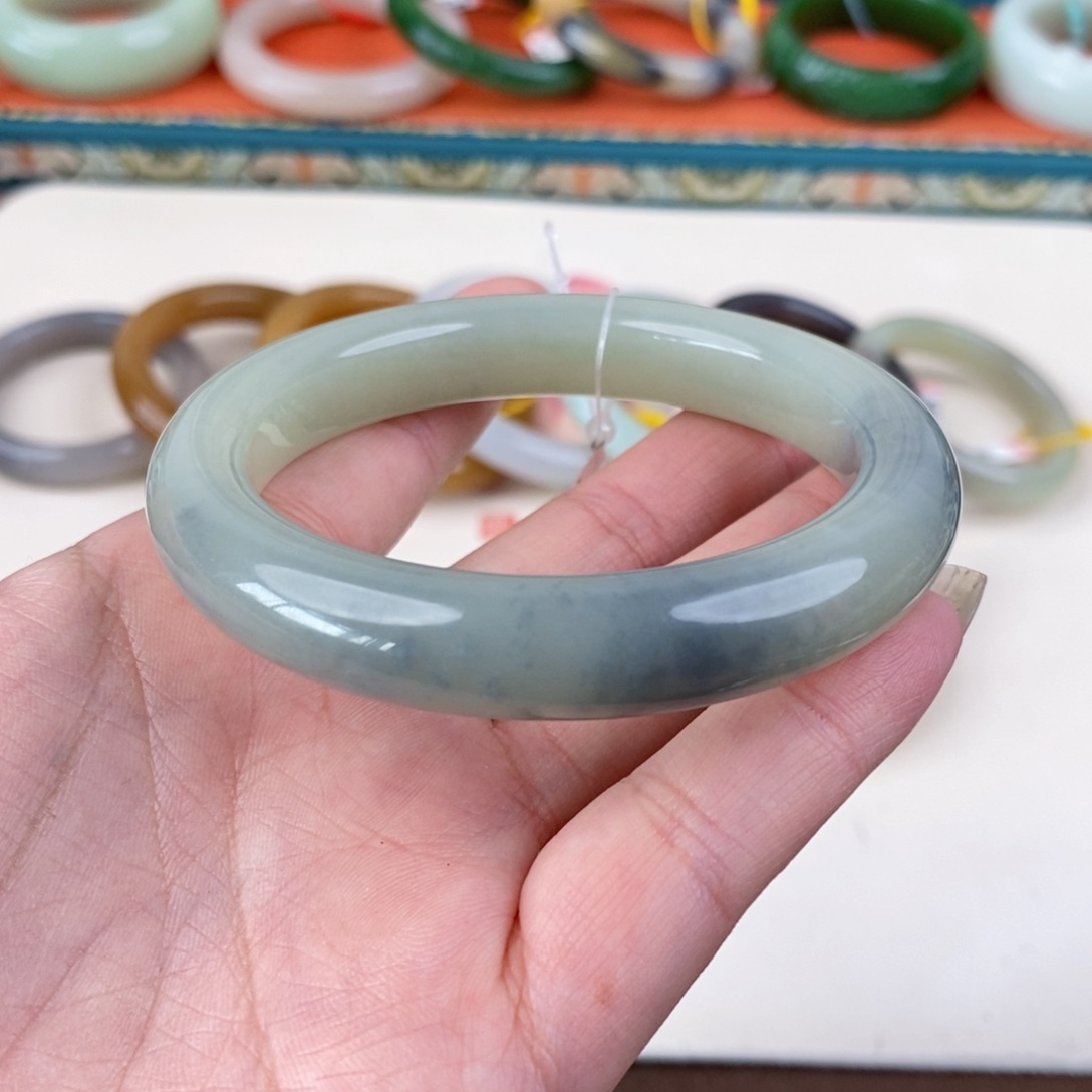 和田玉未镶嵌手镯59.8