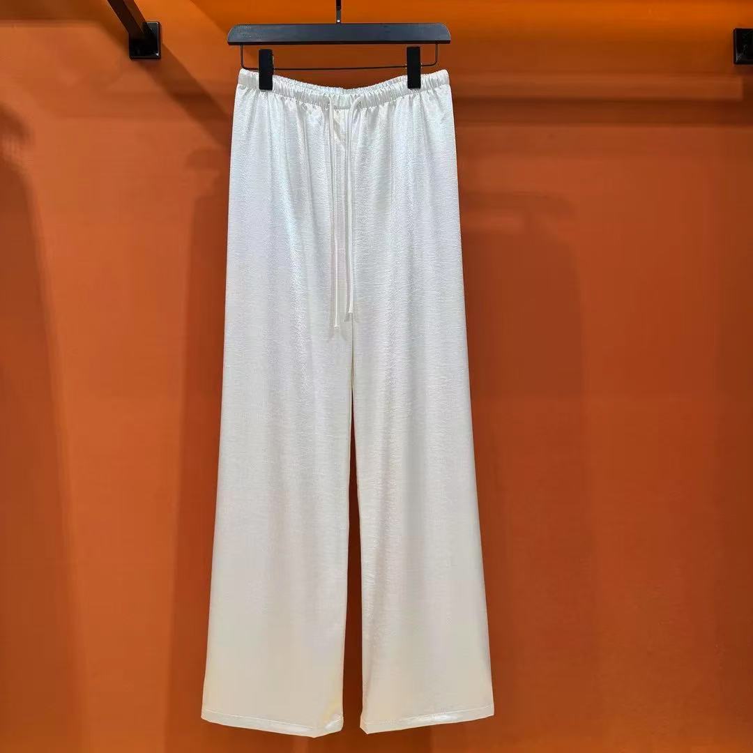 高级感醋酸宽松阔腿裤百搭醋酸缎面女裤