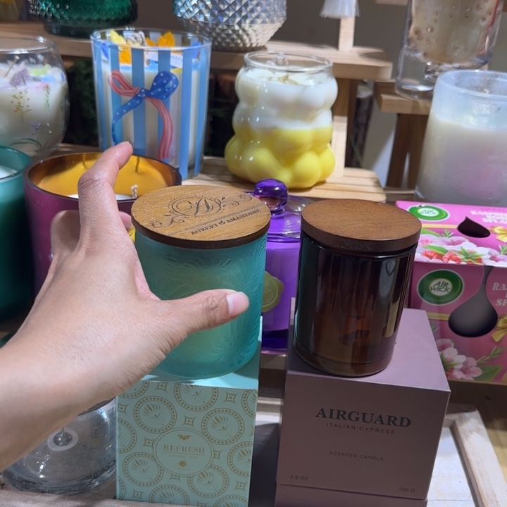 玻璃两个礼盒款香薰蜡烛
