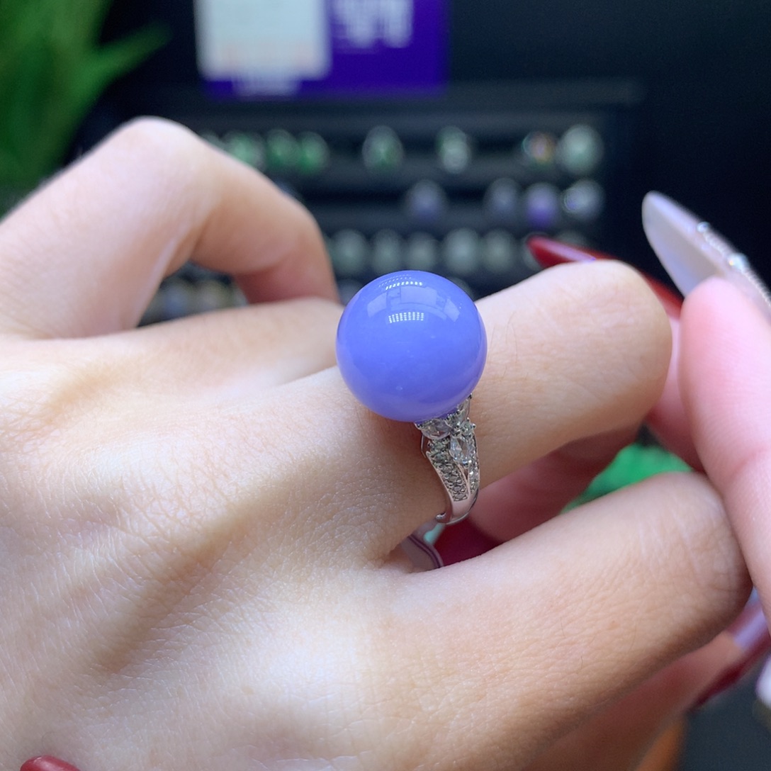 翡翠颈饰18K金镶嵌天然