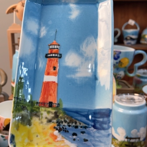 炉景德镇釉下手绘陶瓷 