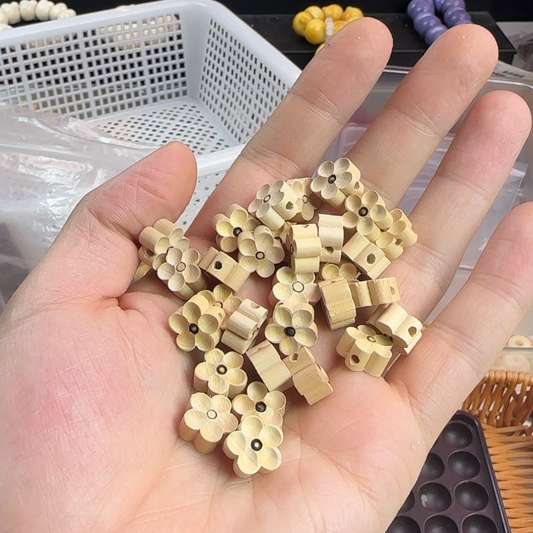 手串菩提根/象牙果桃小木花20颗