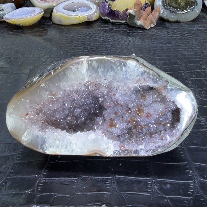 珠宝半成品未镶嵌水晶紫彩窝