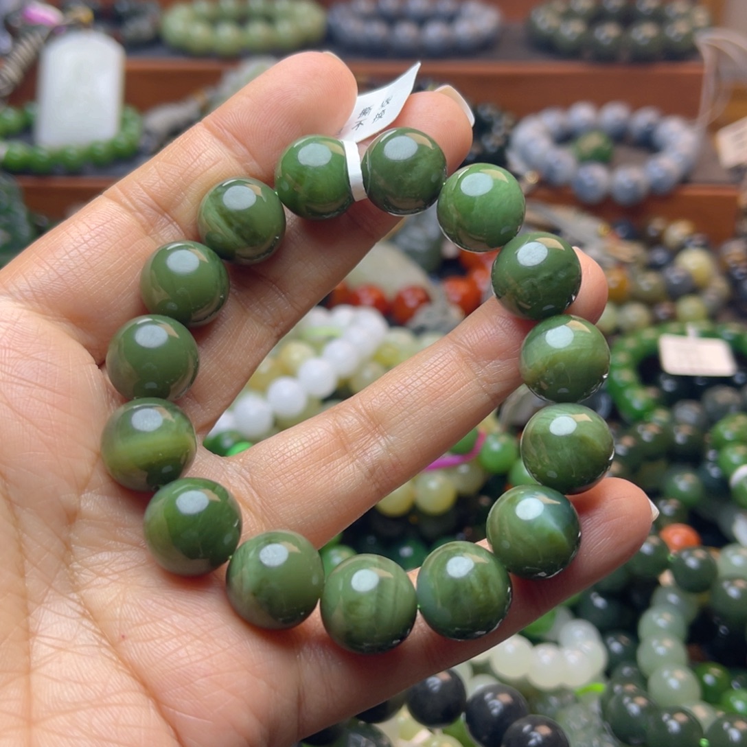 和田玉未镶嵌手链