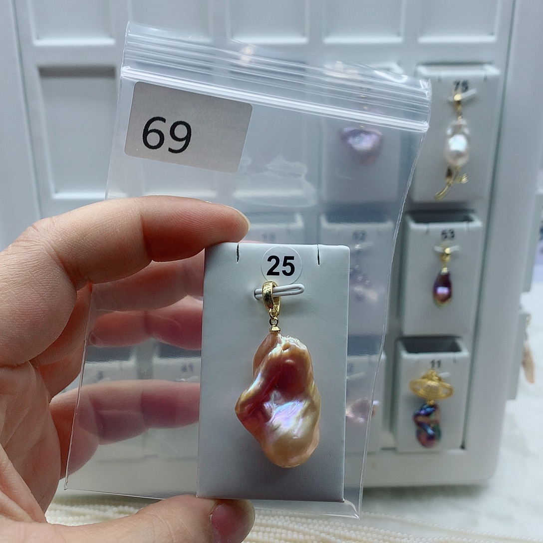 淡水珍珠吊坠(不含链)合金
