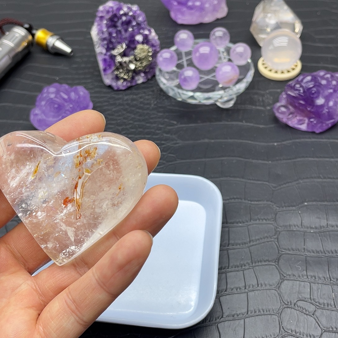 珠宝半成品水晶未镶嵌9有洞