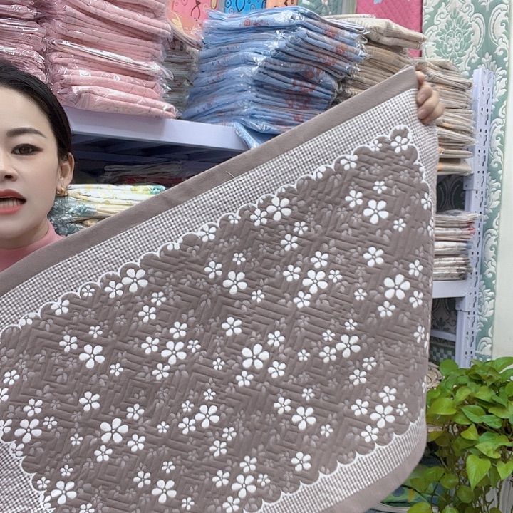 棉咖色雪花纯棉面料