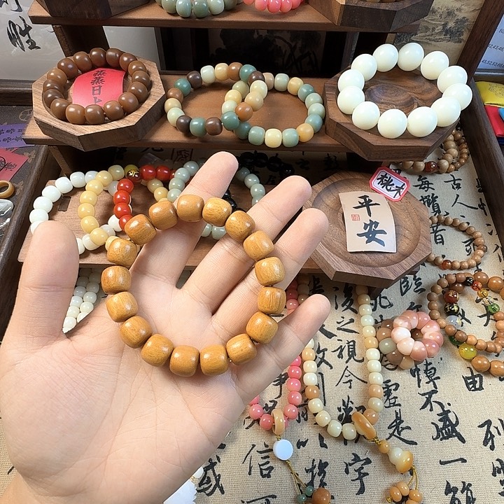 爱***恒手串/手链桃木桃木手串12mm