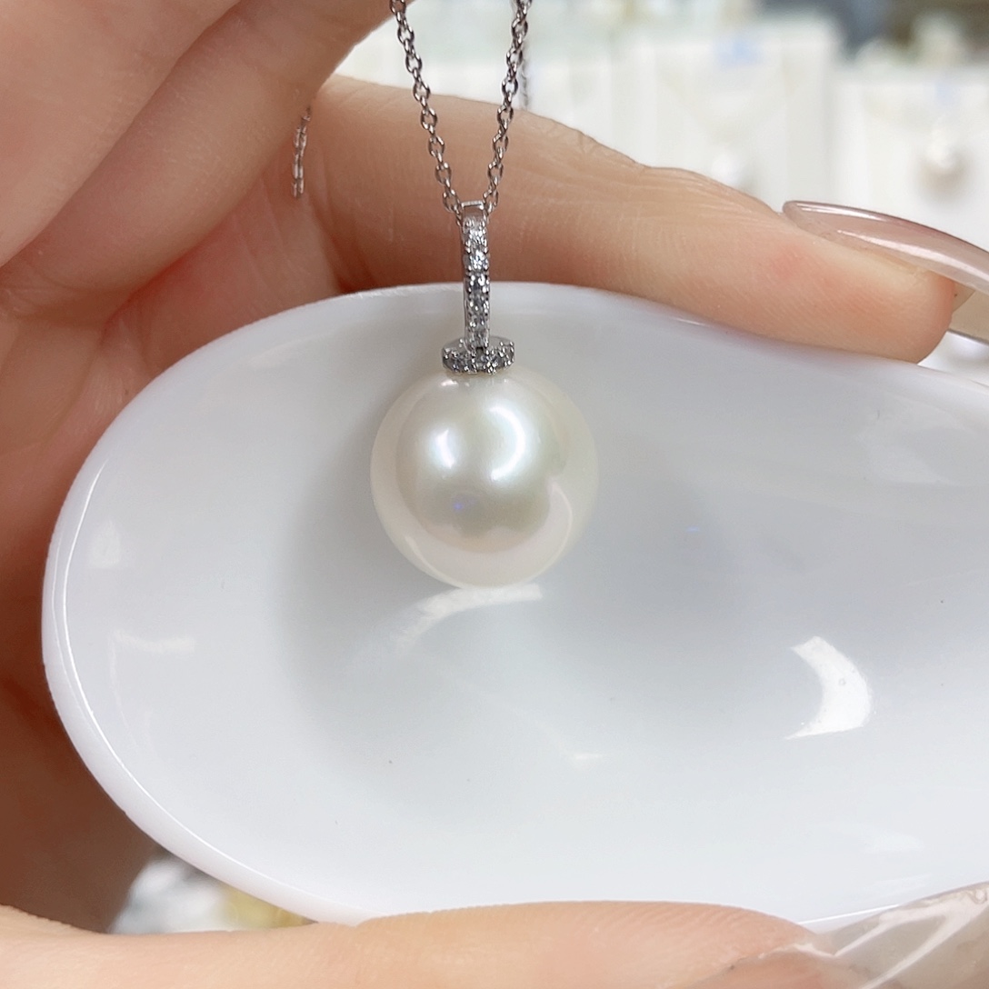 淡水珍珠颈饰银S925镶嵌