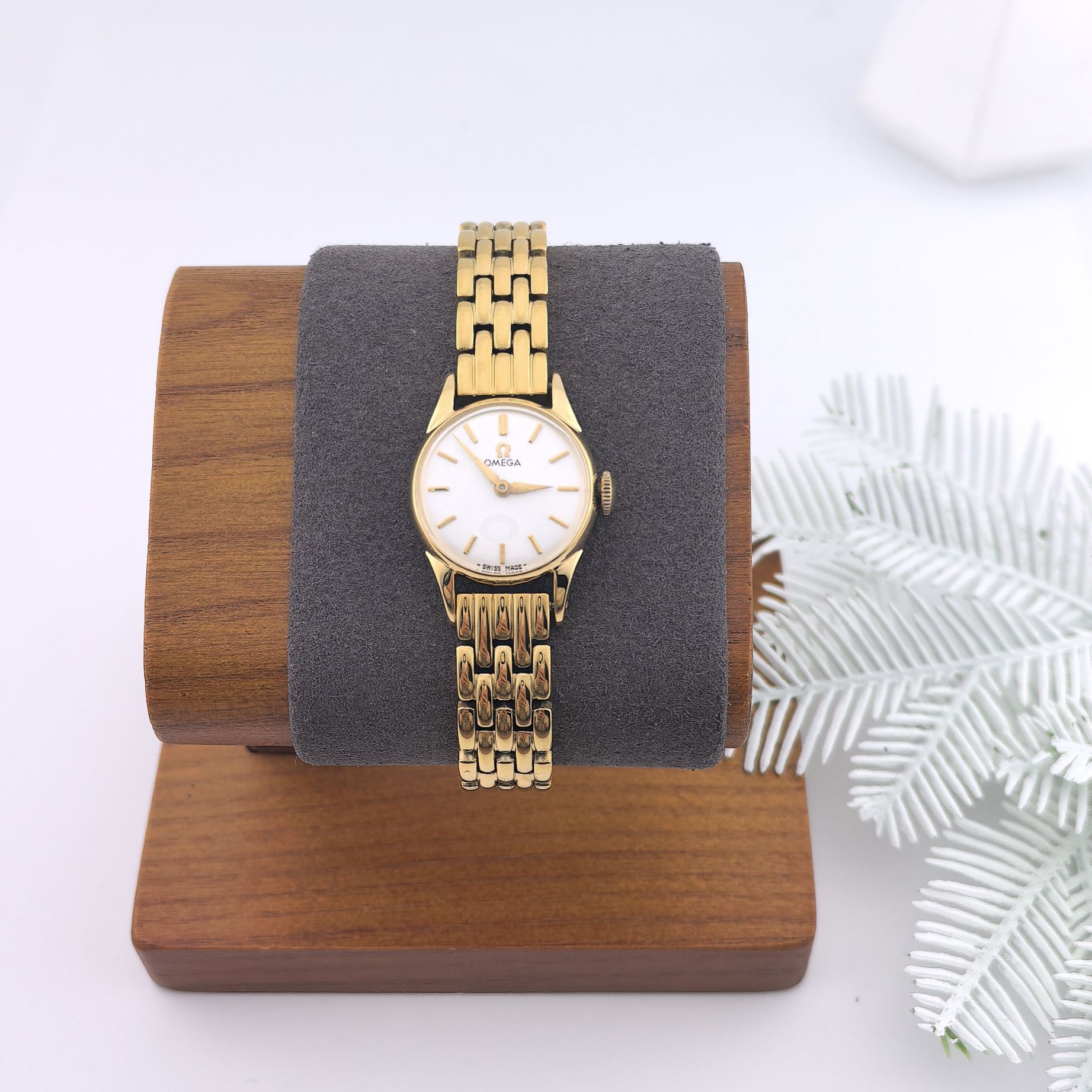 95新 Omega/欧米茄  中古欧米茄女表/手动机械/20mm/01871