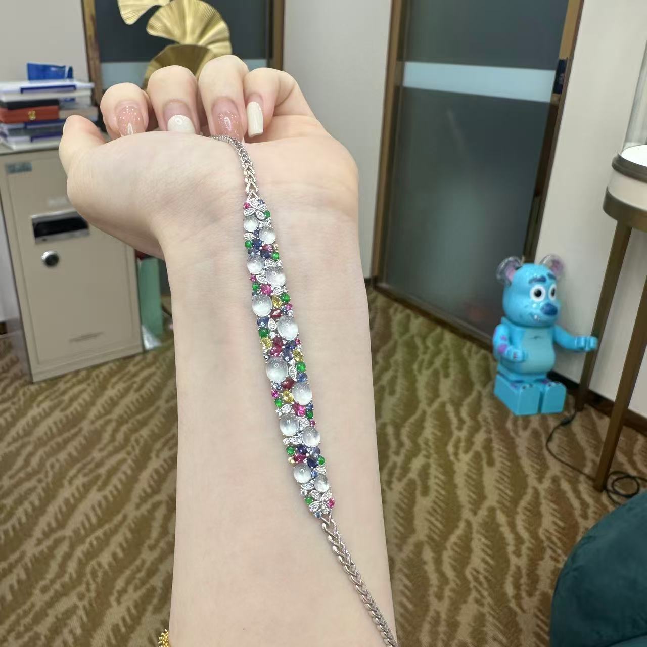 翡翠蛋面手链  多样性团购发一件