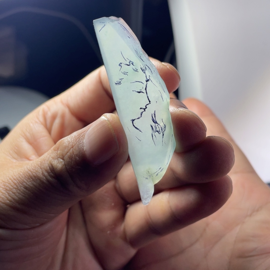 未镶嵌定制翡翠观音法相