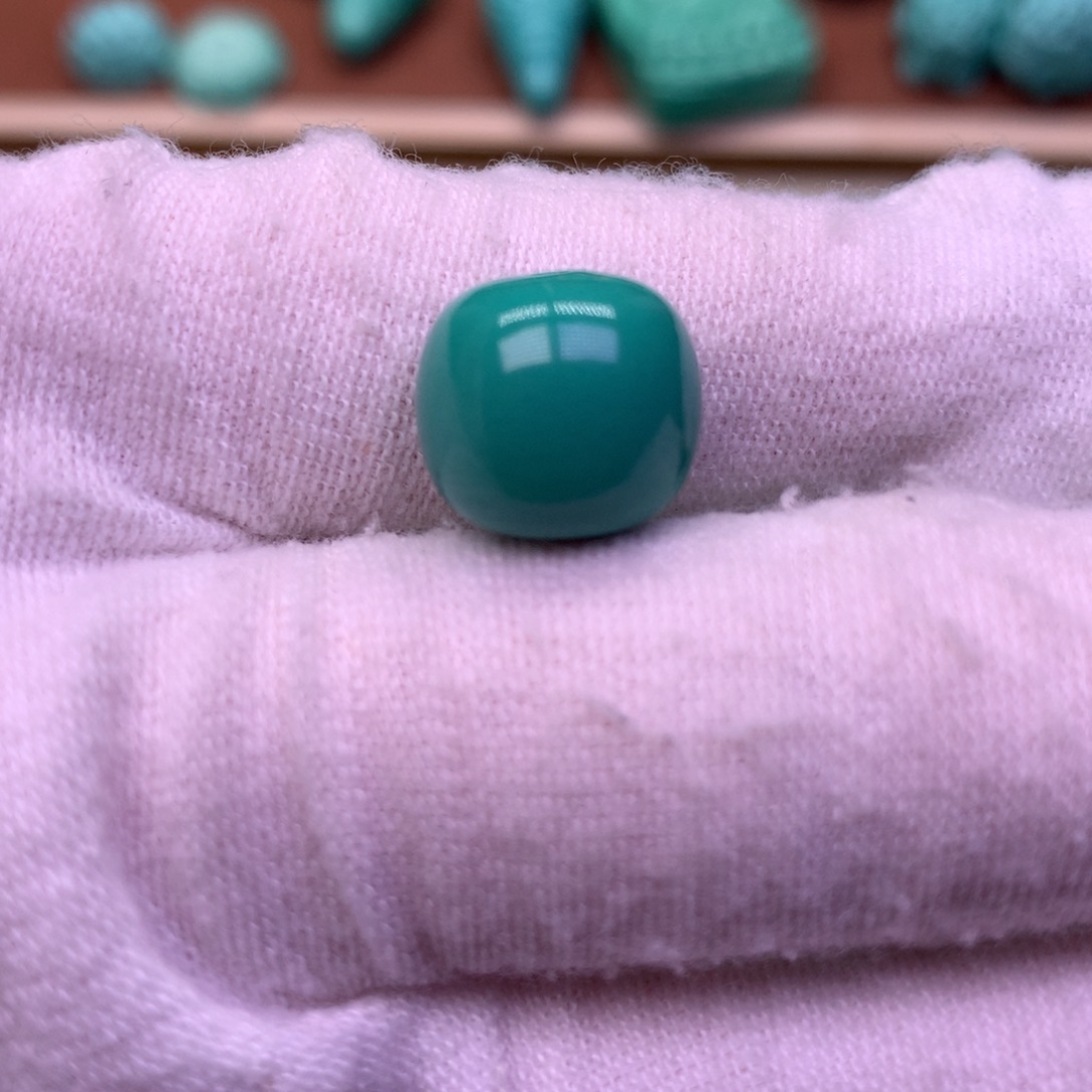 @***人原生态散珠配珠老型深绿色卡12