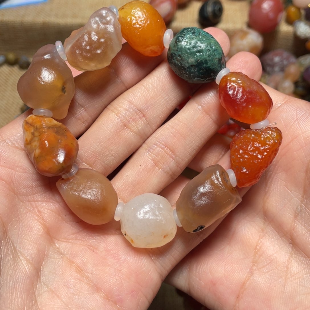 玛瑙/玉髓手链合金