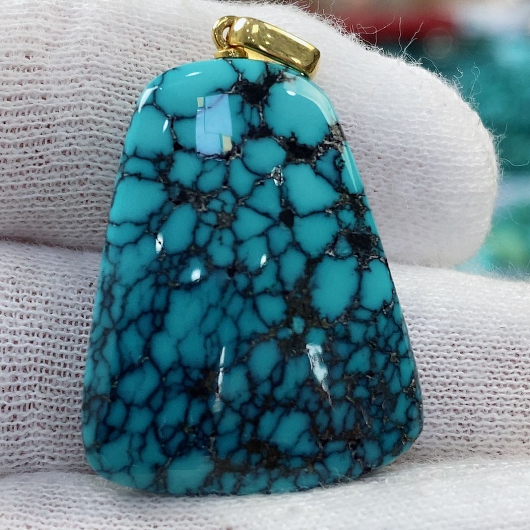 绿松石配饰18K金镶嵌