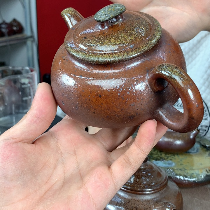 紫砂茶壶纯自然柴烧