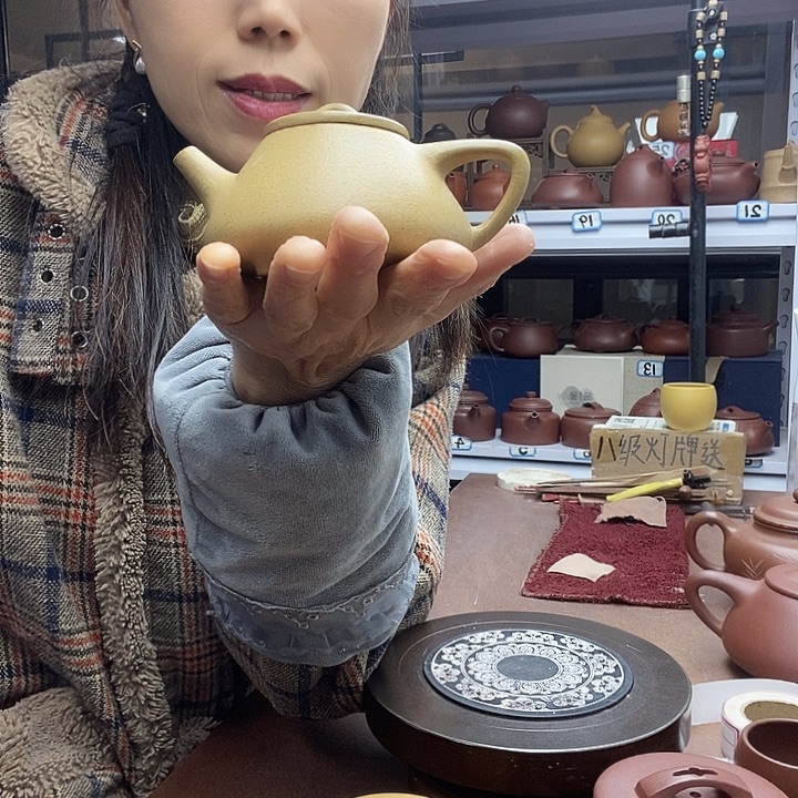 陸***斤陶子冶石瓢170cc原矿黄金段全手工