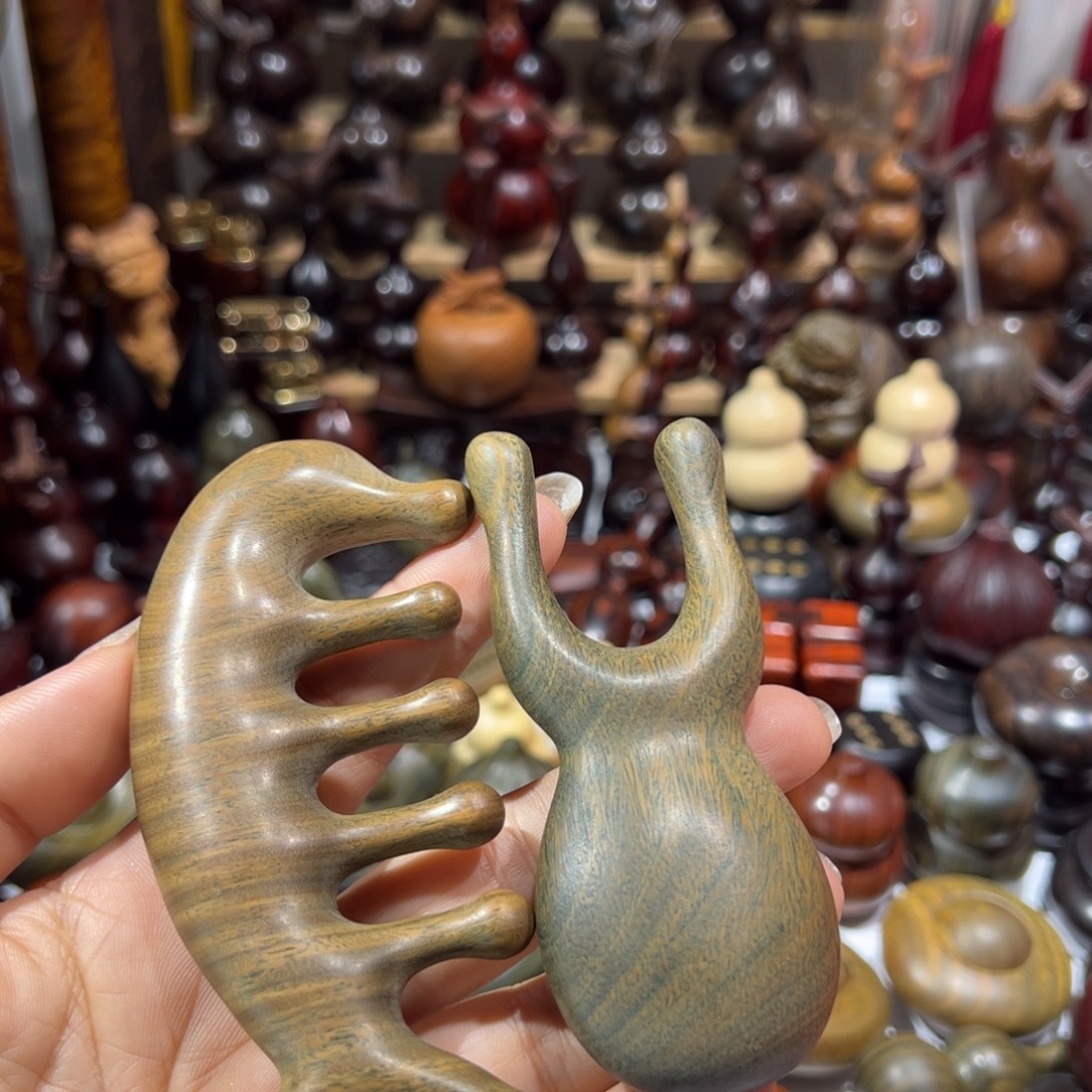 觉***舞维腊木（绿檀）梳子梳子梳子