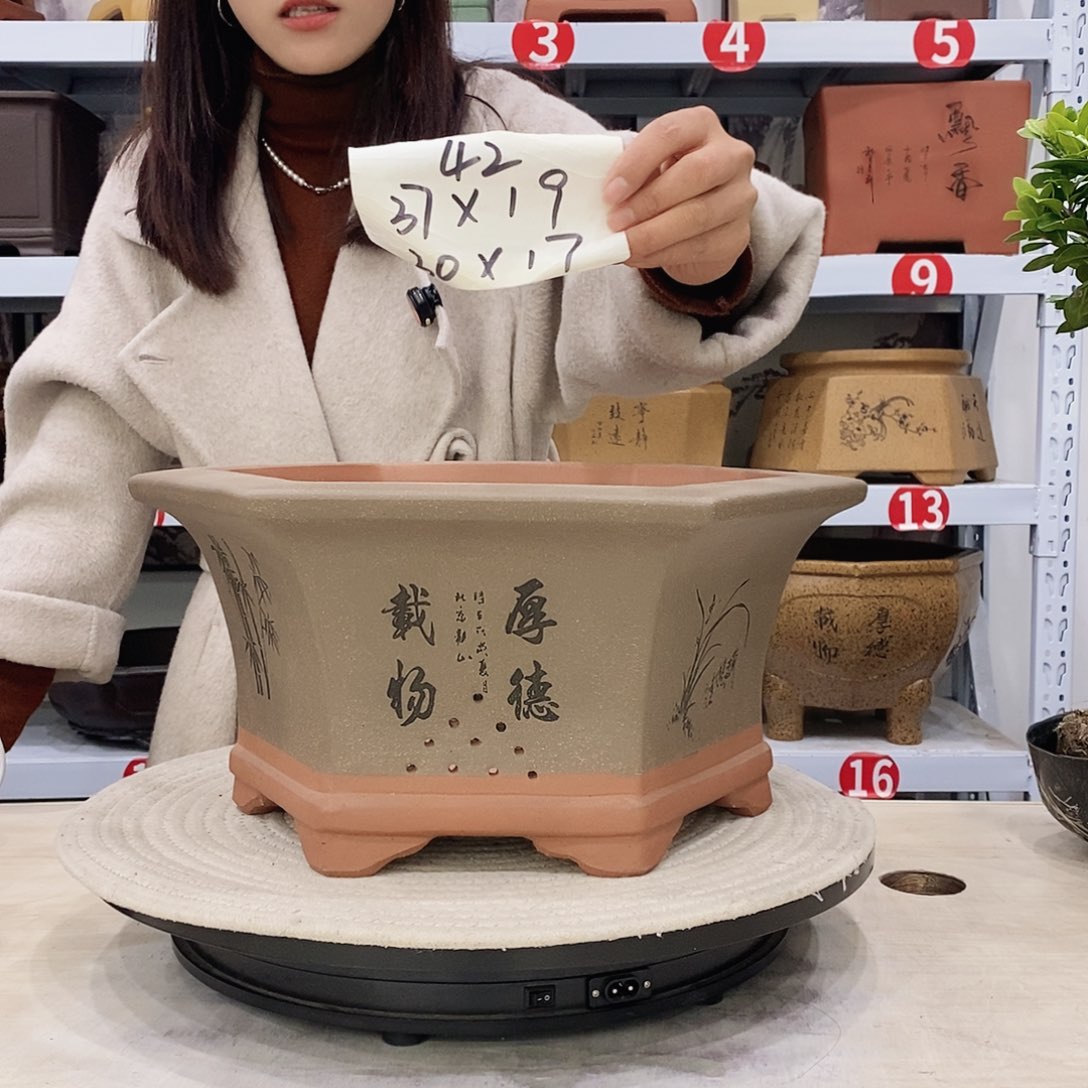 紫砂花盆紫砂花盆