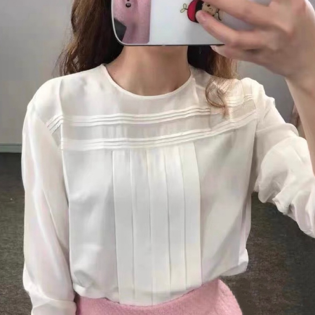 99新 MIU MIU/缪缪 A100871/长袖衬衫/38码