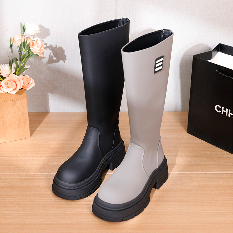 【金夫人】787-288欧洲站马丁靴女瘦瘦靴不过膝小个子长筒靴