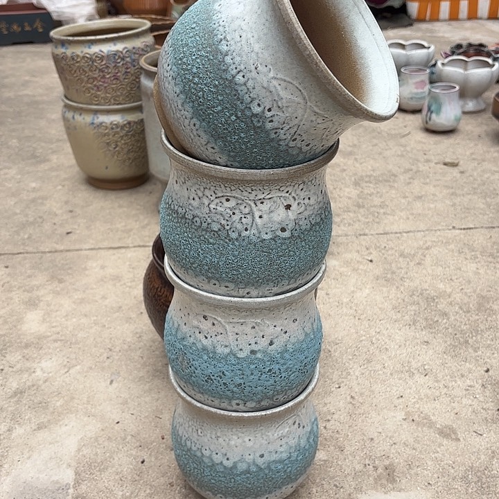 紫砂茶碗泡泡四个15高度15