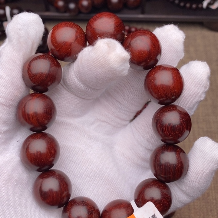 小叶紫檀手串/手链原汁原味1.8cm 二膘