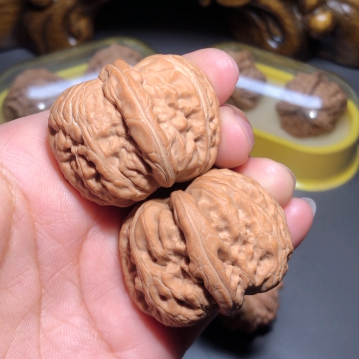 文玩核桃把件41平谷元宝