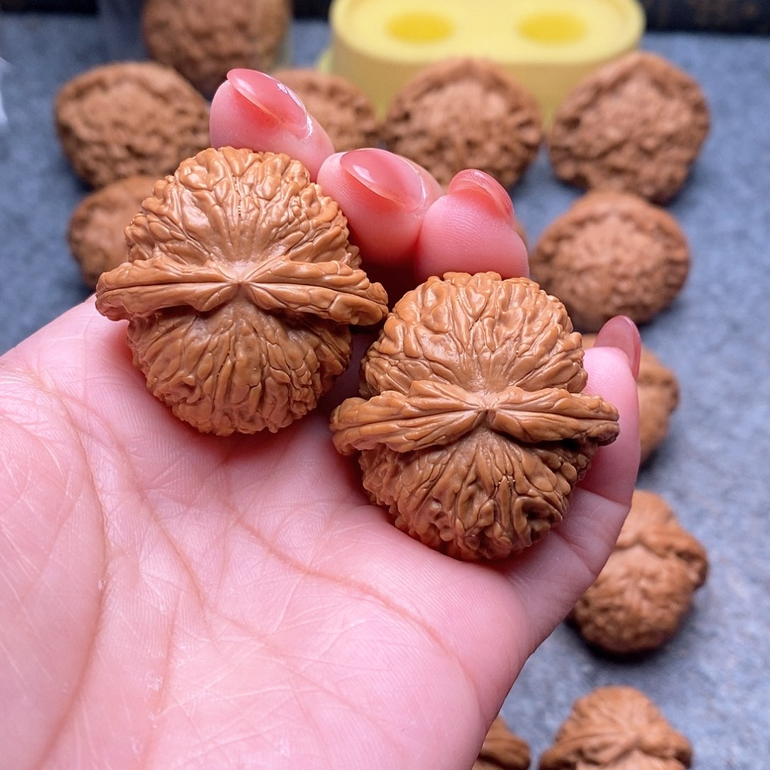 文玩核桃把件T***o精品球白37全品