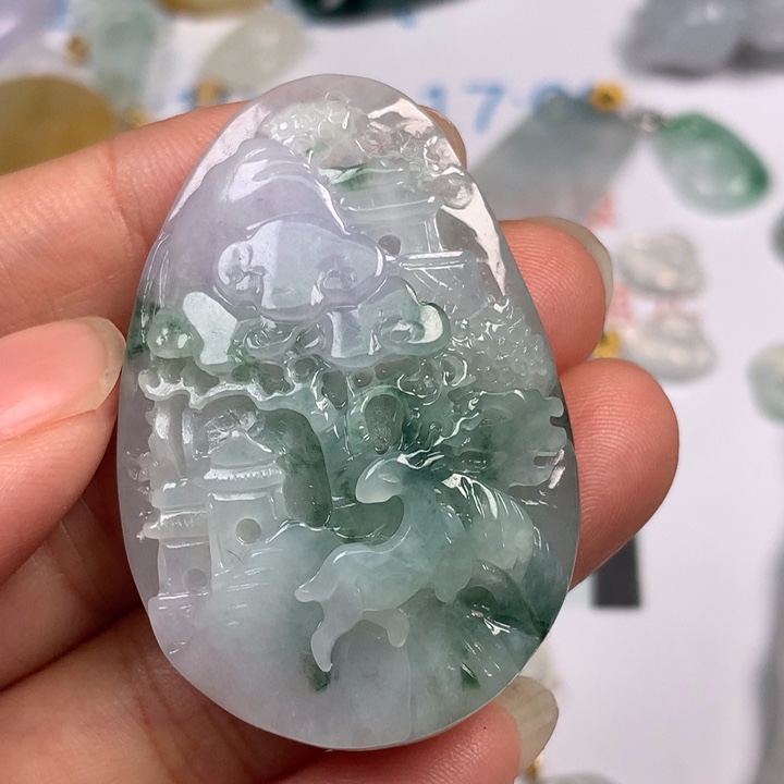 翡翠未镶嵌颈饰翡翠