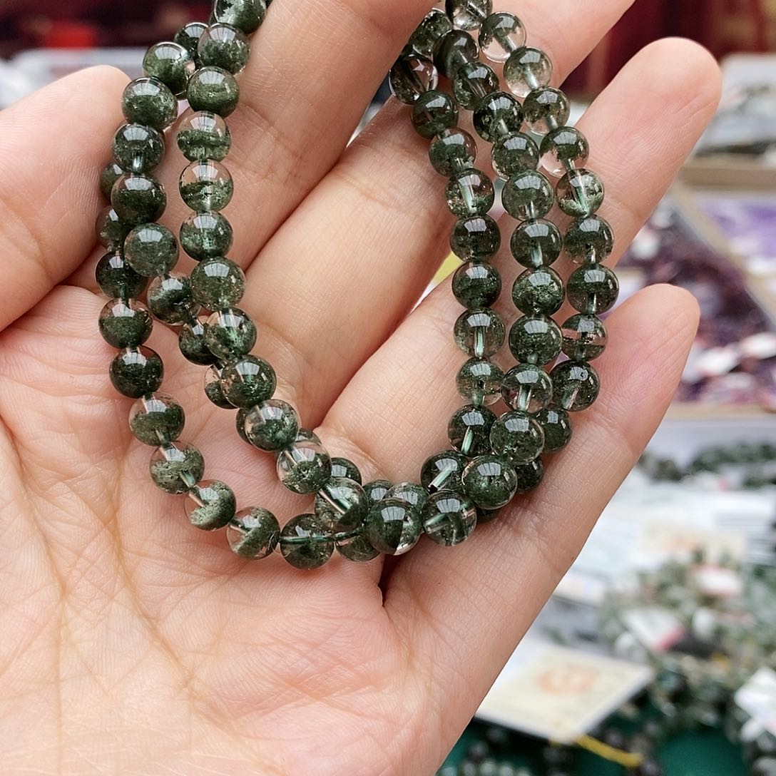 水晶手链未镶嵌绿幽灵三圈
