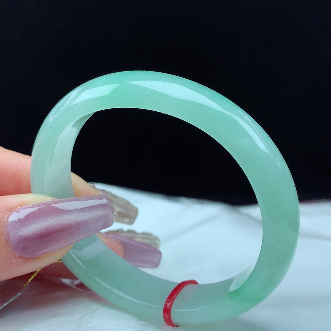 翡翠手镯未镶嵌52贵妃0264