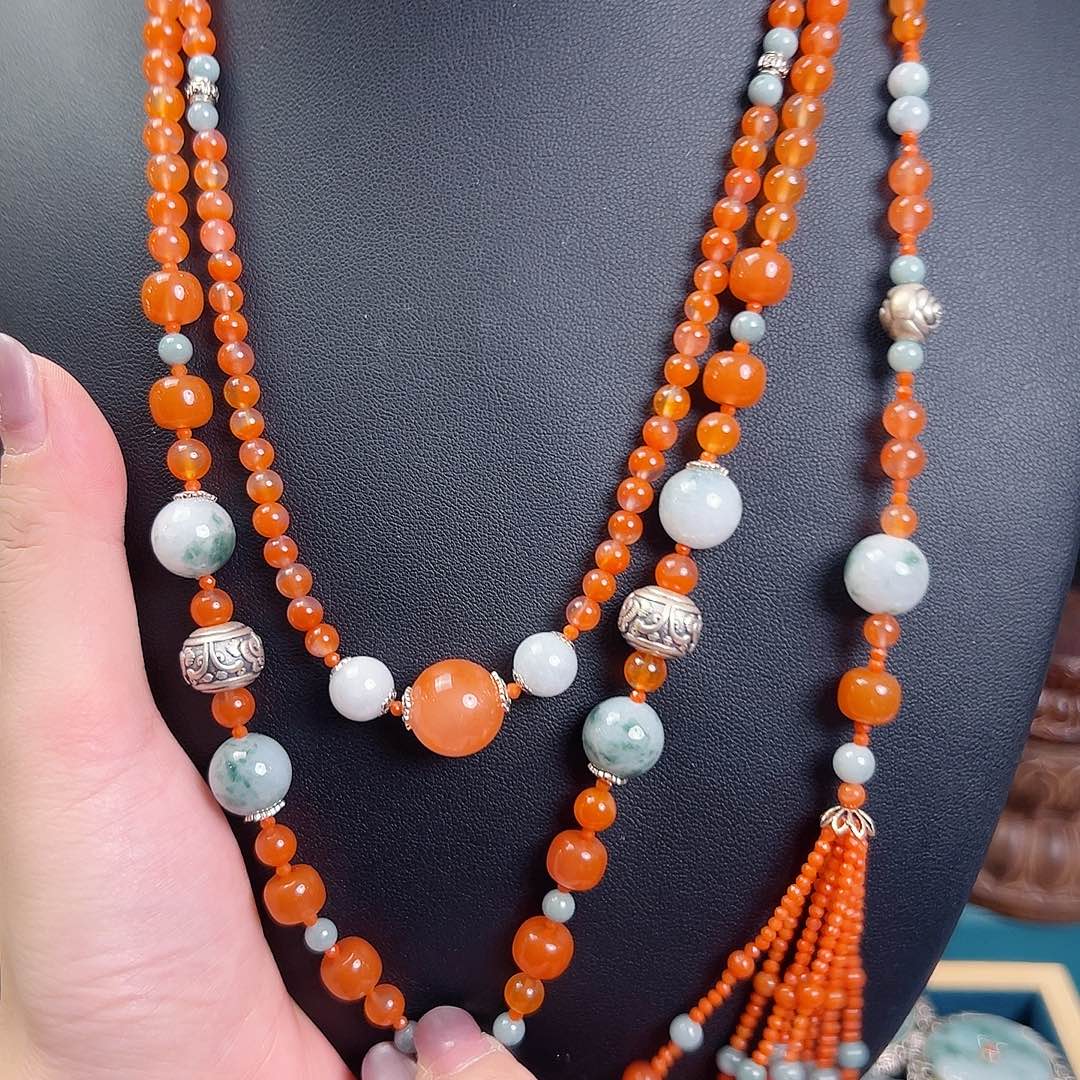 玛瑙未镶嵌项链项链