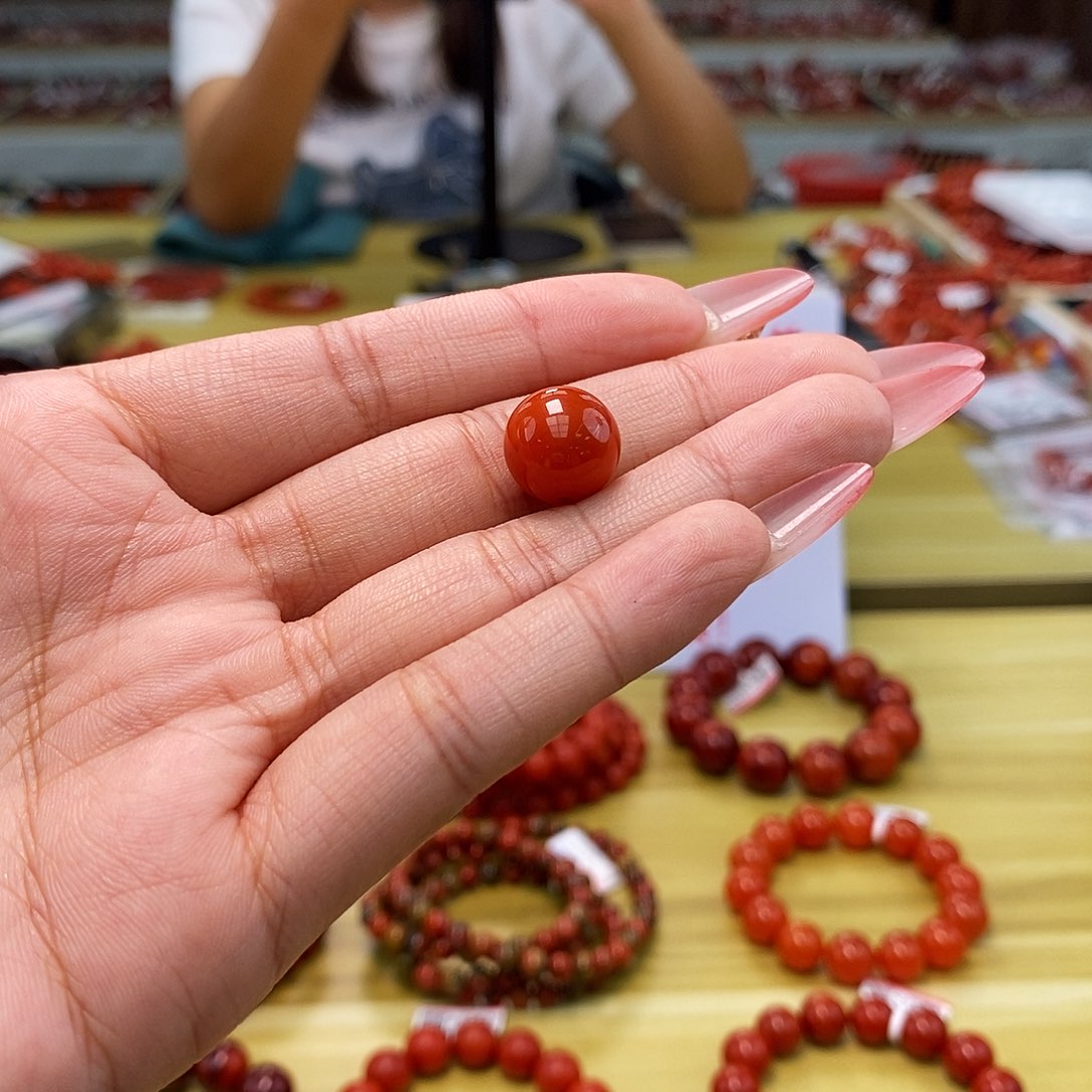 南红玛瑙未镶嵌单珠