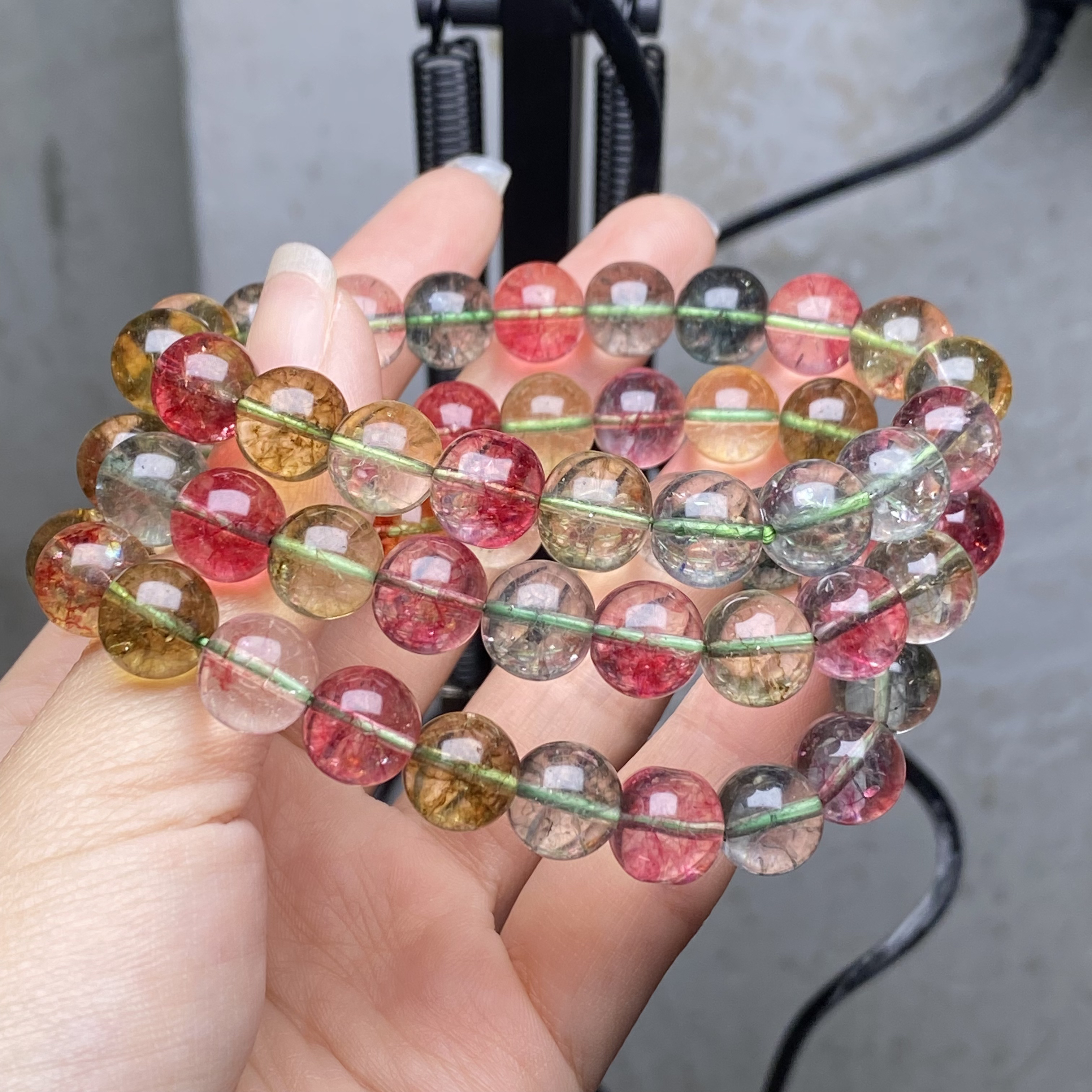 930号高品四季凤羽10mm手链多样性发一件时尚