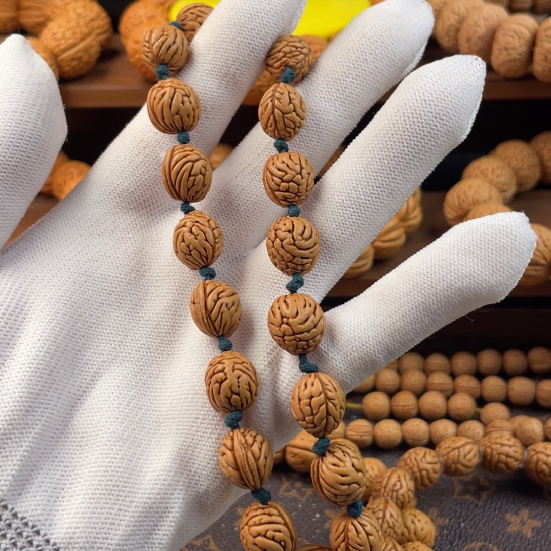 桃核吊坠野生大肠黄金树叶