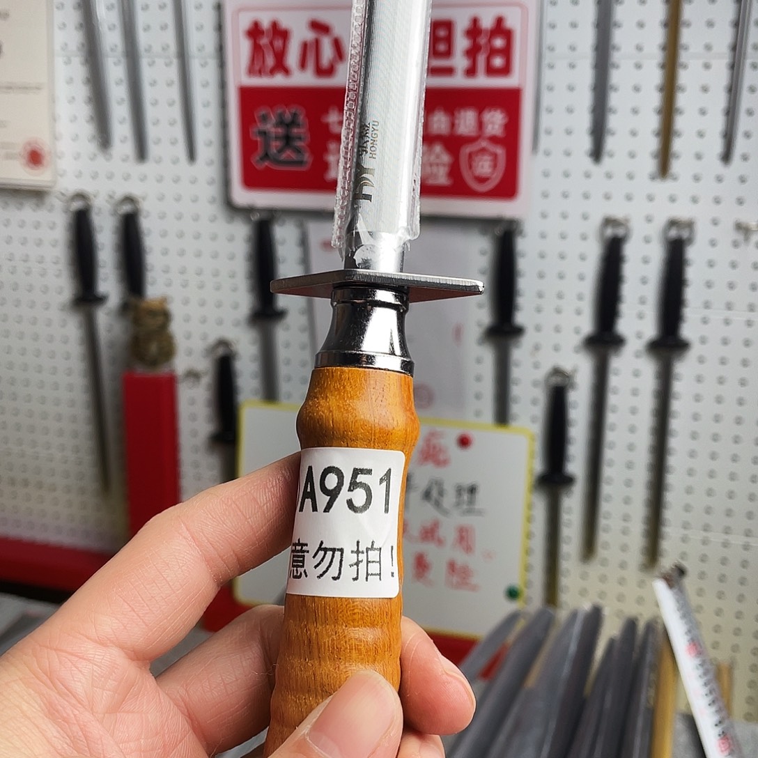 微瑕疵12寸超细纹分体式花梨木手柄——951