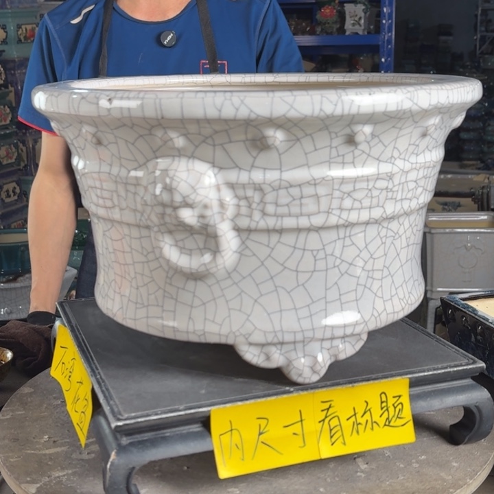 一风堂石湾花盆 内30*18微瑕缝隙