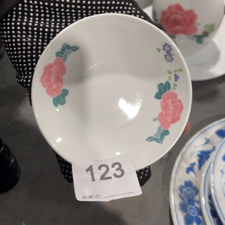 醴陵高温瓷釉下手绘10厘米