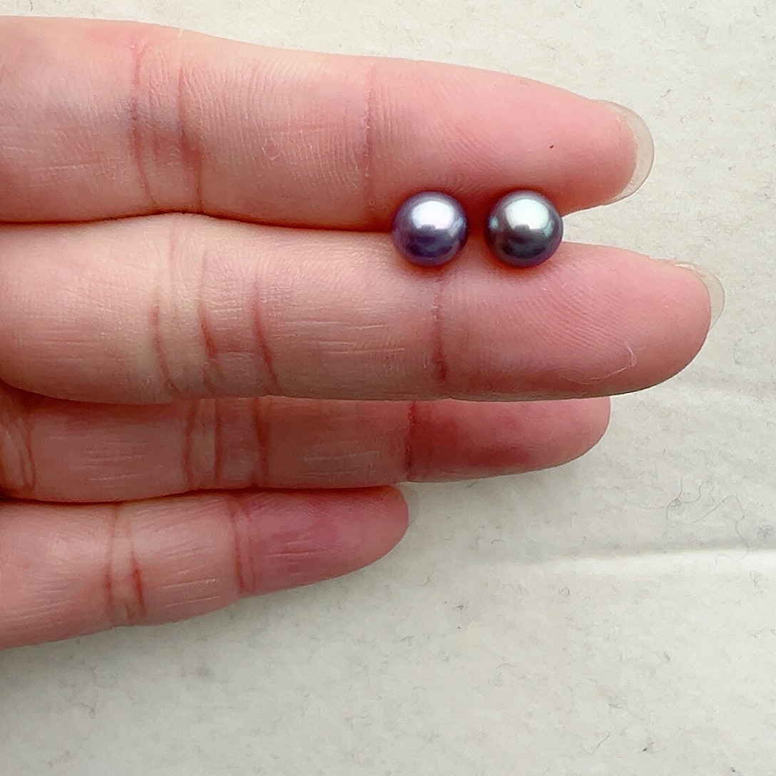 淡水珍珠耳饰18K金镶嵌定制