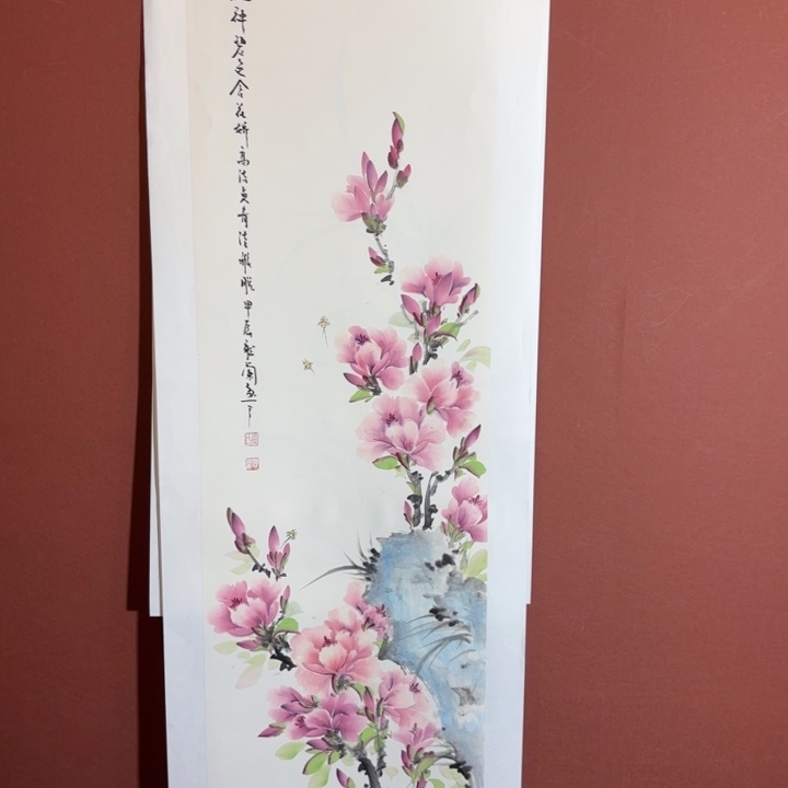 国画听兰老师花鸟