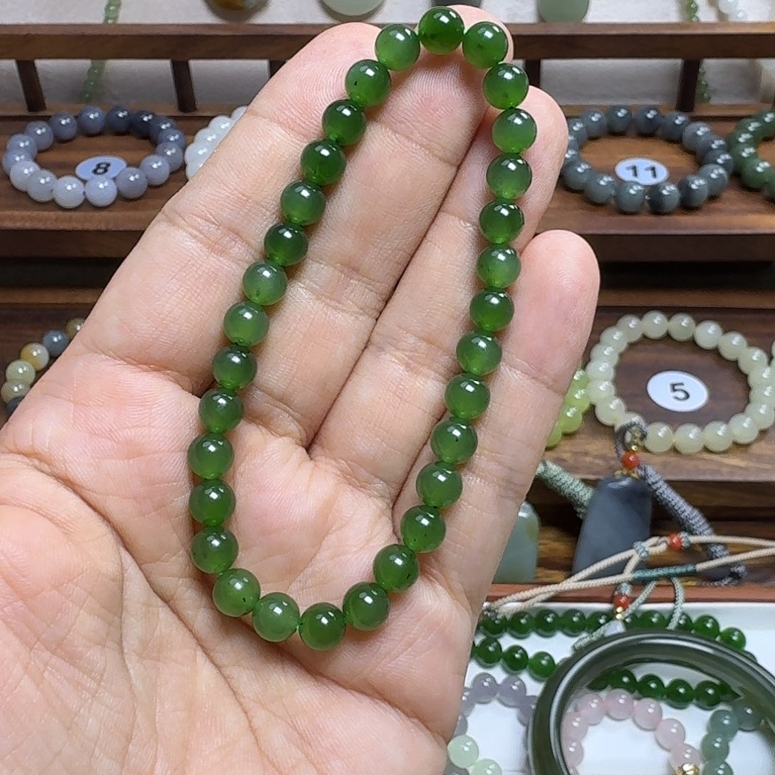 范***鱼未镶嵌手链和田玉