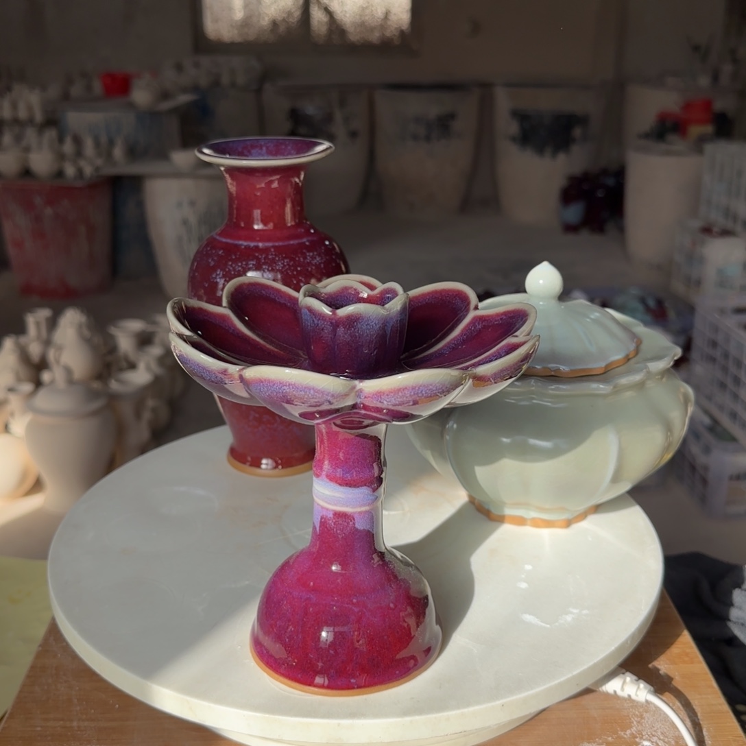 摆件陶郑家钧瓷摆件微瑕